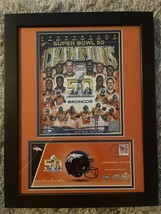 Denver Broncos Super Bowl 50 Photo Collage Ticket Framed Manning Thomas ... - £55.42 GBP