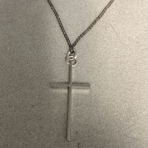 Swift &amp; Fisher Small 1” Sterling Cross Crucifix Pendant &amp; 18” 925 Chain - £15.53 GBP