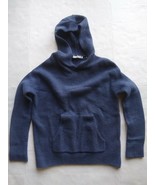 Vince Women Blue Hooded Long Sleeve Wool Blend Sweater Oversized XS/TP EUC - €17,83 EUR