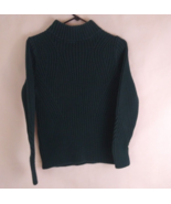 Land&#39;s End Women&#39;s Hunter Green High Neck Sweater Size Medium - $20.28 CAD