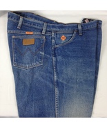 Wrangler FR13MWZ Flame Resistant &quot;Heavy Starch&quot; Mens Blue Jeans Tag Size... - £19.65 GBP