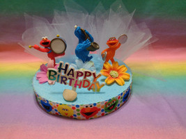 Sesame Street Cake Topper Table Decor 6&quot; Styrofoam Base - OOAK - £17.99 GBP