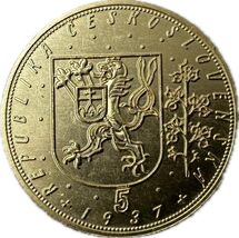 Medalla de fantasía de San Wenceslao - 5 ducados 1937 edición elegante - $18.66 CAD