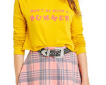 WILDFOX Damen Sweatshirt Such Bummer Entspannt Bequem Gelb Größe S WCO96... - $62.52