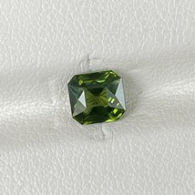 Natural Unheated Green Zircon 1.48 Cts Asscher Cut Sri Lanka Loose Gemstone - £143.88 GBP