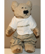 9&quot; Cotton Corps Plush Teddy Bear Doll with Articulated Joints Khaki Pants - £15.87 GBP