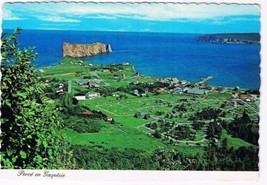 Quebec Laminated Postcard Perce Rock en Gasperie - £1.72 GBP