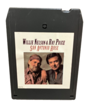 Willie Nelson &amp; Ray Price 8-Track Tape San Antonio Rose Album Tested CBS 1980 - £3.93 GBP