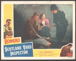 Scotland Yard Inspector 11&quot;x14&quot; Lobby Card #7 Cesar Romero Lois Maxwell - £26.76 GBP