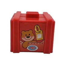 Fisher Price Little People Airplane Airport Plane RED LUGGAGE SUITCASE - $10.53