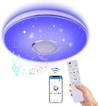 Rgb Led Ceiling Lights, Smartphone App Control Remote Color Changing Ceiling - £40.86 GBP