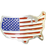 USA United States American Map Flag Metal Belt Buckle Unisex for Men and... - £10.34 GBP
