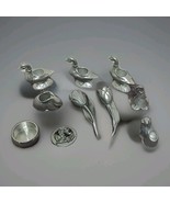 Lot Of 10 Assorted Miniature Pewter Animal Figurines Seagull Fine Pewter... - $21.37