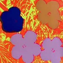 Andy Warhol Fleurs 11.69 Sunday B Petit Matin Sérigraphie Art - £225.43 GBP