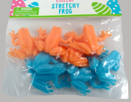 Easter Stretchy Frog Stretch Toys Stretchable Frogs Mini Bright Toy Figures 8 ct - $8.80