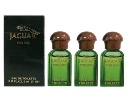 Vintage Jaguar Original Lot Of 3 X 5 Ml Eau De Toilette Miniature Splash Men Nib - £15.68 GBP