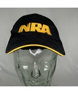 NRA National Rifle Association Embroidered Strapback Hat Cap Black Gold - $14.96