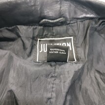 Junction West RN#92608 Women's Black Leather Buttons Jacket Size Large image 5