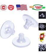100 Clear Earring Backs - Soft Silicone Replacement Stoppers for Jewelry - $19.92 CAD