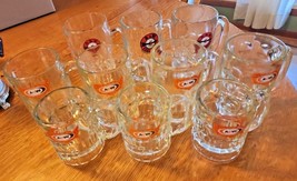 Vintage A&amp;W Root Beer Mugs (7) - 5 3/&#39;4&quot; Mugs &amp; (3) - 4 1/4” Mugs 1950s ... - £31.97 GBP