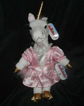 17&quot; New W Tag Animaland Nanco Sky Unicorn Pink Princess Dress Stuffed Plush Toy - £29.01 GBP