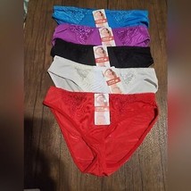 Underwear Panties Large 5 lot purple blue black - £10.52 GBP