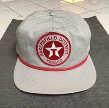 Vintage Texaco Bakersfield District Patch Trucker Hat Gas Oil Rope Dad ~... - $62.89