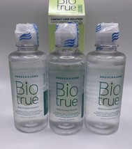 Lot Of 3 BioTrue Contact Lens Solution for Soft Contact Lenses Multi-Pur... - £17.90 GBP