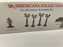 Liberty Falls Americana Collection Pewter Lamp Post Bench Sign AH50 - $14.80