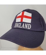 England National Flag Blue Baseball Hat Cap Strap Back English Embroidered - $16.23 CAD