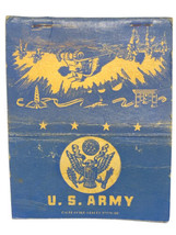 US Army Fred Harvey Restaurant Vintage Military Matchbook Cover Matchbox - £7.04 GBP