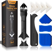 Saker Silicone Caulking Tools-3 In 1 Sealant Finishing Tool Grout, Black... - $39.95