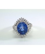    

No Heat Sapphire Diamond Platinum Ring - R10253 - $14,995.00