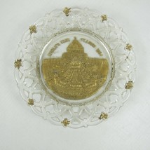 1904 St. Louis Worlds Fair Souvenir Glass Plate Festival Hall &amp; Cascade Gardens - £23.97 GBP
