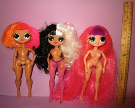OMG LOL Doll Lot MGA Neonlicious Winter Disco Roller Chick O.M.G. Big Sis Loose - $35.00