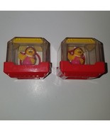 2 Fisher Price Peek-A-Boo Blocks Lot McDonald&#39;s Character Birdie Bird Ri... - $13.81