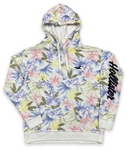 Hollister All-Over Hawaiian Aloha Floral Embroidered Hoodie Sweatshirt S... - £18.49 GBP