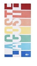 Lacoste Home Rainbow Cotton Beach Towel - £29.60 GBP