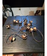 Farmhouse Metal Rustic Cup Clip-On String Lights Mini Candle Style 12 Foot  - €28,29 EUR