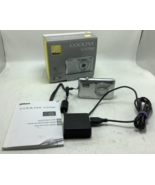 Nikon COOLPIX S3700 20.1MP Compact Digital Camera box manual charger - $2,575.61 MXN