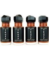 Hot Sauce 4-Pack Mini Set, Portable Travel Bottles of Gourmet Hot Sauce, Black l - £55.54 GBP