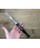 Cutco Trident Meat Fork #1726 KB Brown Swirl Handle USA - $368.15 MXN