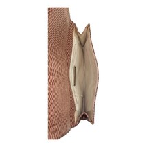 Vintage Zambos & Siega Faux Snakeskin Brown Clutch Bag Metal Handle 13x8x1.5 image 4