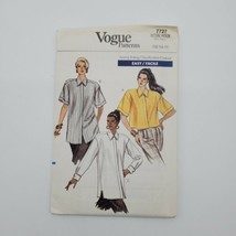  Vogue 7727 Misses 12-16 Shirt Petite Sewing Pattern Vintage 90s Uncut - $7.43