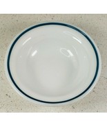  Vintage Corelle Corning  Decor 5 1/2&quot; Dessert Bowls Rosemarie Blue Trim... - $27.88 CAD