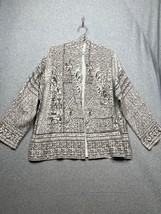 Pure Jill  Jacquard Open Front Cardigan Sweater Womens S Aztec Midwestern - $38.88