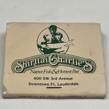 Vintage Matchbook Cover  ShirttailCharlie’S Restaurant  Ft Lauderdale, FL  gmg - £9.92 GBP