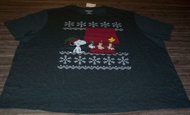Peanuts Snoopy And Woodstock Christmas T-Shirt Big &amp; Tall 3XL 3XB New w/ Tag - £19.60 GBP