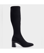 Aerosoles Stretch Knee High Sculpted Heel Boot Stretch Fabric, Black Sz ... - $1,667.38 MXN
