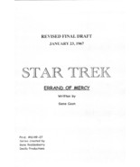 STAR TREK: ERRAND OF MERCY by Gene Coon 1967 repro TV series script - $21.99
